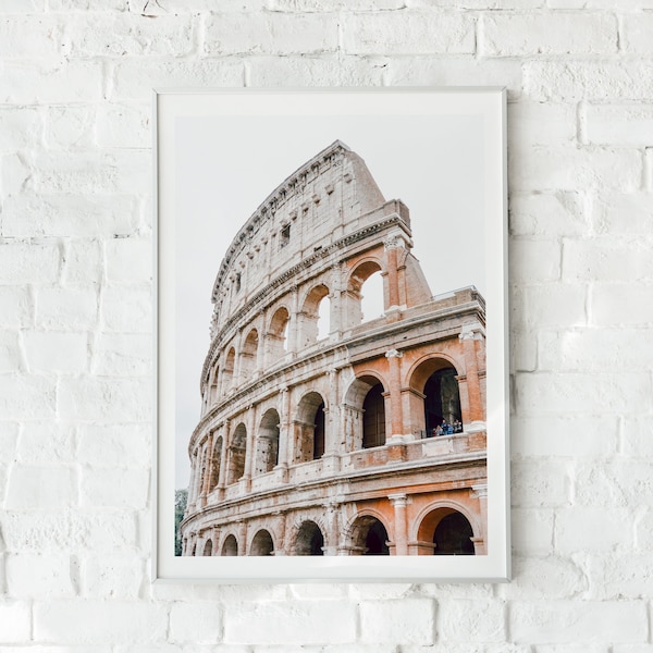 Italy Colosseum Art Print, Rome Photography, Italy Art Print, Printable Wall Art, Art Print, Rome Art Print, Architecture Print, Roma Italia