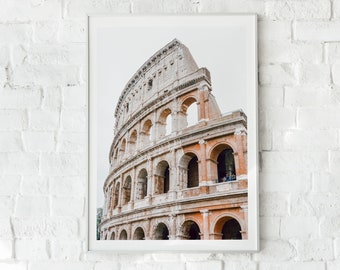 Italy Colosseum Art Print, Rome Photography, Italy Art Print, Printable Wall Art, Art Print, Rome Art Print, Architecture Print, Roma Italia
