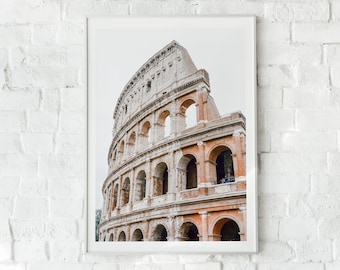 Italy Colosseum Art Print, Rome Photography, Italy Art Print, Printable Wall Art, Art Print, Rome Art Print, Architecture Print, Roma Italia