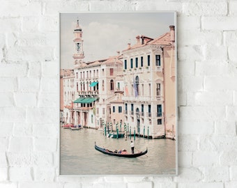 Venice Gondola Art Print, Venice Italy Art Print, Italy Poster, Venice Italy Souvenir, Venice Canal Art Print, Venice Boat Art Print