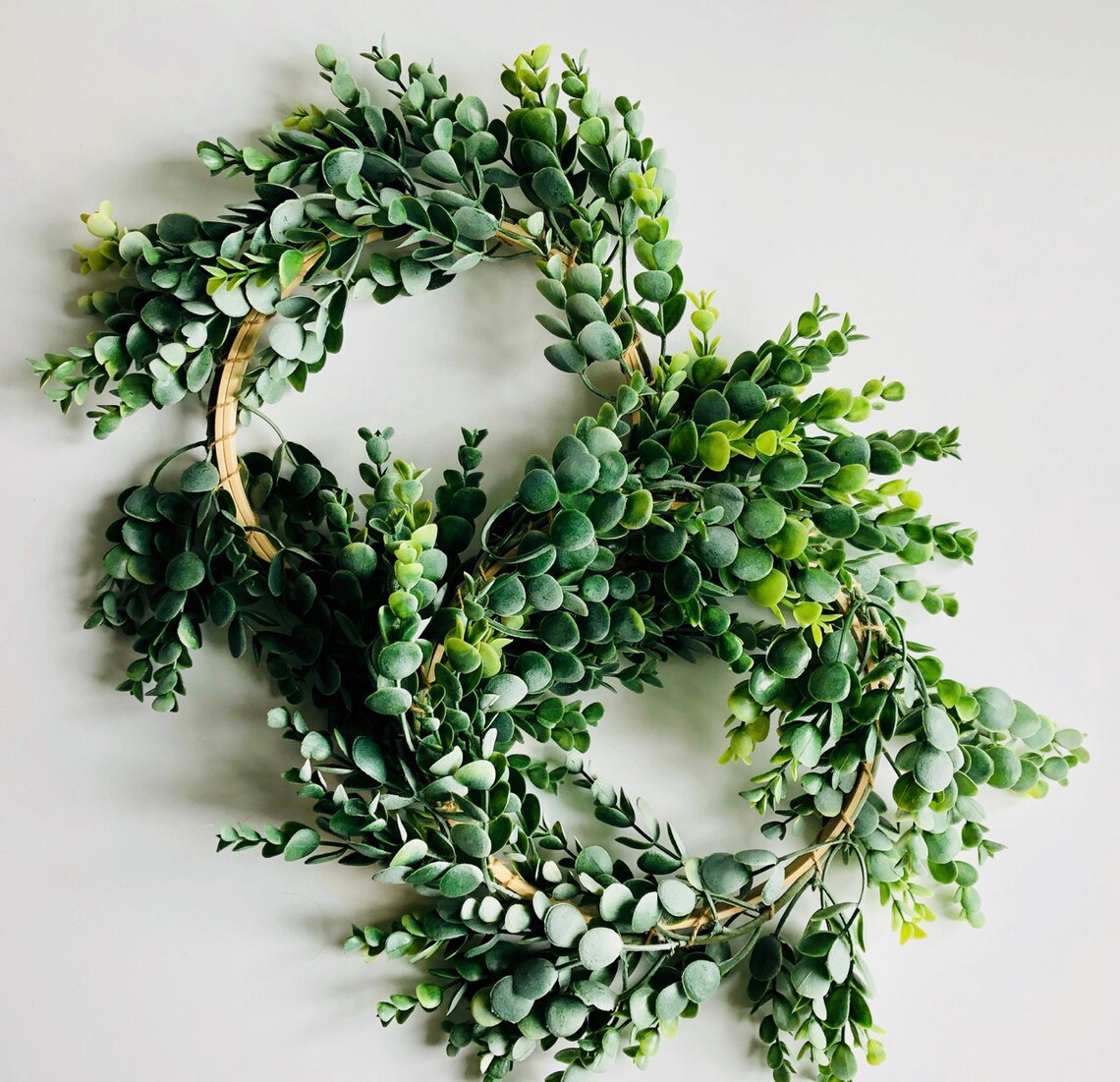 Greenery Rings Set of 3 / Greenery Hoops / Greenery Etsy