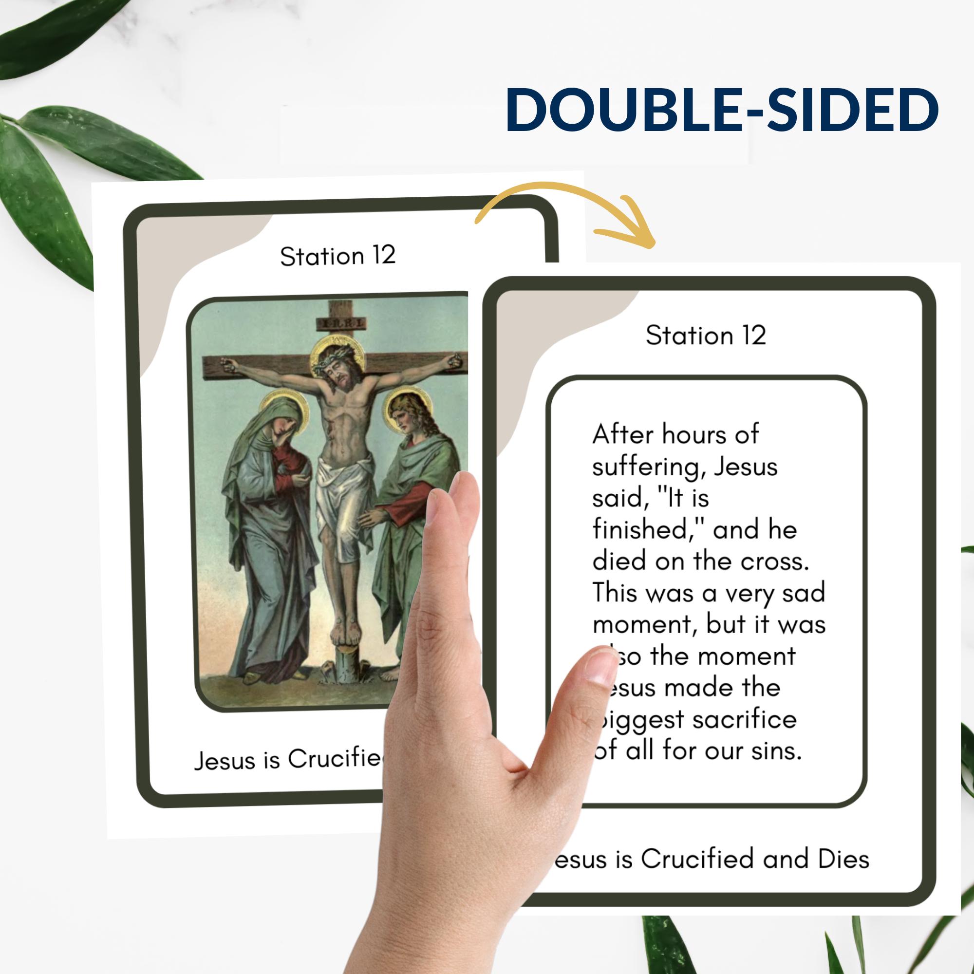Stations of the Cross for Kids Printable for Lent Passion of Christ ...
