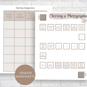 May include: A printable checklist for choosing a wedding photographer. The checklist includes steps like setting a budget, choosing a style, getting recommendations, and finalising event details.