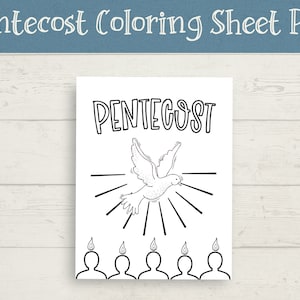 Pentecost Sunday School Coloring Page Liturgical Calendar Catholic Homeschool Book Jesus Loves Me Holy Spirit Dove Bible Coloring Sheet