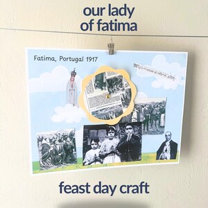 Activités pour la fête de Notre-Dame de Fatima pour les enfants et le miracle du soleil Éducation religieuse catholique Idées de vie liturgique 13 mai