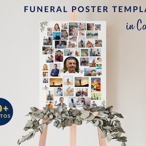 Funeral Photo Board Etsy