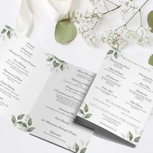 Catholic Wedding Program Template, Wedding Mass Program Template, Editable Digital Download Printable, Catholic Church Nuptial Mass Program