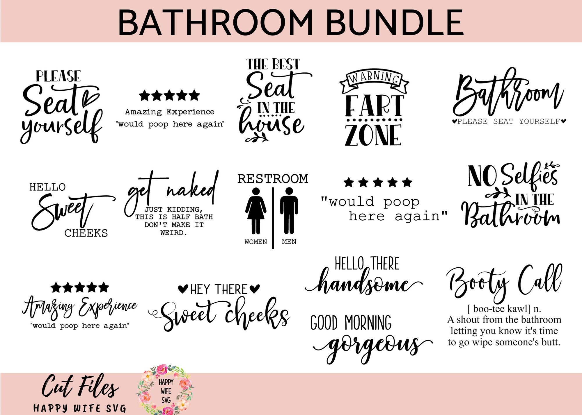 Download Booty Call SVG Baño svg Hey There Sweet Cheeks svg Home | Etsy