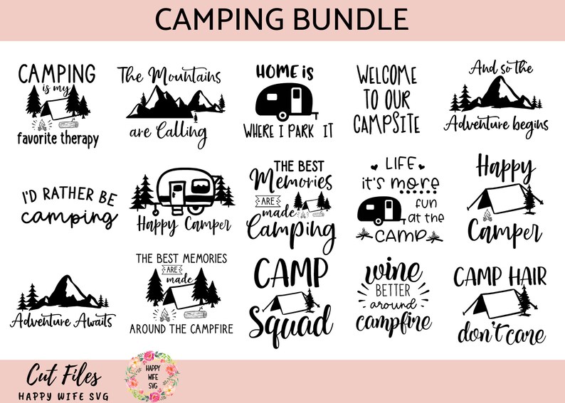 Download Wine is Better Around the Campfire Svg Camping Svg Travel ...
