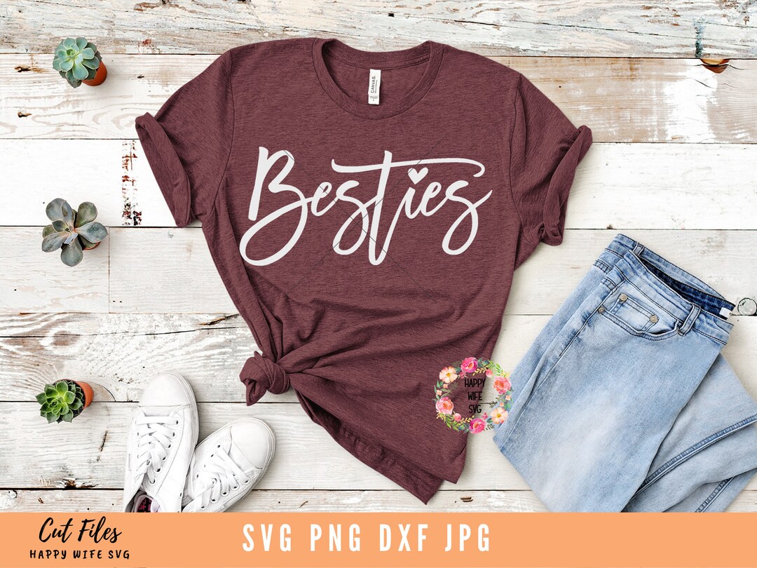 Besties SVG, Hashtag Besties Svg, Dxf and Png Instant Download, Best