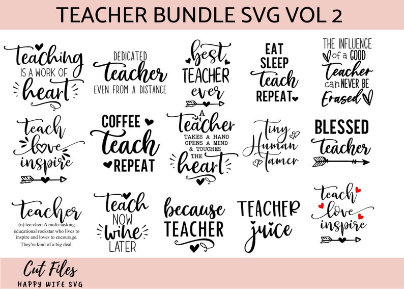 Download Clip Art Teach Love Inspire Svg Teacher Appreciation Svg Blessed Teacher Svg Teacher Svg Teacher Definition Svg Best Teacher Svg Art Collectibles