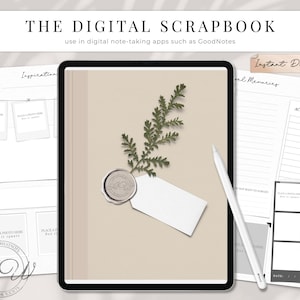 Digital Scrapbook | digital journal | GoodNotes template | GoodNotes | Notability template | Notability | GoodNotes notebook | digital paper