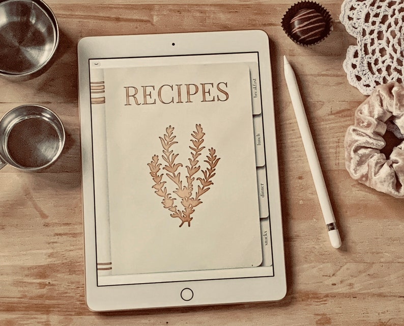 Free Digital Recipe Book Template Goodnotes