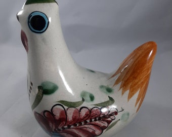 Vintage Tonala Pottery Chicken Mexican Pottery Farm Animals