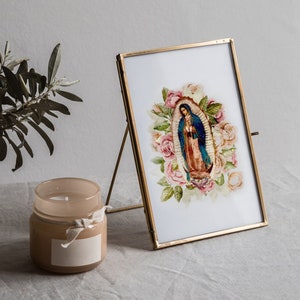 Impresión de Nuestra Señora de Guadalupe / Obra de arte católica / Arte de Nuestra Señora de Guadalupe / Regalo de boda católico / Regalo de confirmación / Pascua católica