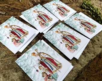 Sinterklaas wenskaarten | Katholieke kerstkaarten | Kerstkaarten | Katholieke geschenken | Set wenskaarten | Katholieke kunst