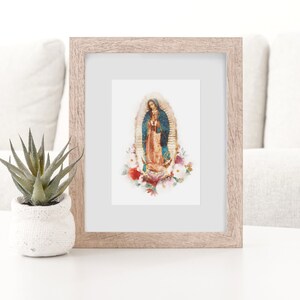 Our Lady of Guadalupe Print | Catholic Artwork | Our Lady of Guadalupe Art | Catholic Wedding Gift | Catholic Confirmation Gift