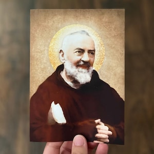 Padre Pio Print | Catholic Artwork | Padre Pio Gift | Catholic Gift for Men | Catholic Confirmation Gift | Ordination Gift | Priest Gift