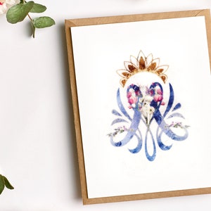 Virgin Mary Monogram Print | Catholic Artwork | Virgin Mary | Auspices ...