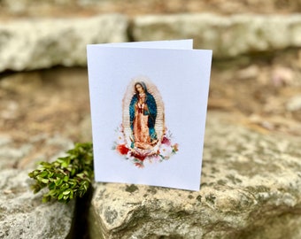 Onze-Lieve-Vrouw van Guadalupe-wenskaarten | Katholieke kerstkaarten | Blanco notitiekaarten | Katholieke geschenken | Set wenskaarten | Katholieke kunst