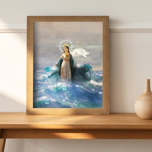 Stella Maris Print | Catholic Artwork | Virgin Mary | Star of the Sea | Catholic Gift | Mother Mary | Catholic Gifts for Women