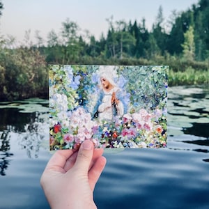 Our Lady Among the Flowers | Catholic Artwork | Virgin Mary | Virgin Mary Image | Catholic Gift | Mother Mary | Catholic Gifts for Women