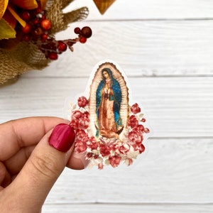 Our Lady of Guadalupe Sticker | Catholic Sticker | Catholic Gift | Godparent Gift | Catholic Wedding Favor | Catholic Kids Gift
