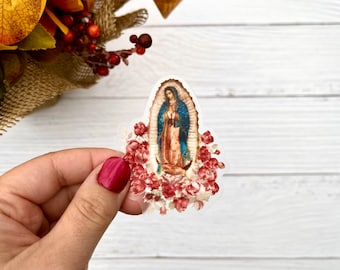 Our Lady of Guadalupe Sticker | Catholic Sticker | Catholic Gift | Godparent Gift | Catholic Wedding Favor | Catholic Kids Gift