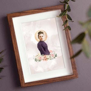 St. Therese von Lisieux Poster | Katholisches Kunstwerk | Kleine Blume | Heilige Therese | Katholisches Geschenk | Katholische Heilige | Katholische Geschenke für Frauen