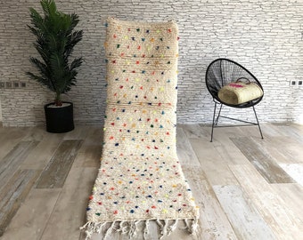 Moroccan Runner Rug,Beni Ourain Runner,Moroccan Rug Runner BeniOurain Hallway Rug,Custom Hall Runner Berber Carpet,Berber Runner,Wool Runner