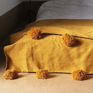 Etsy pom pom blanket deals