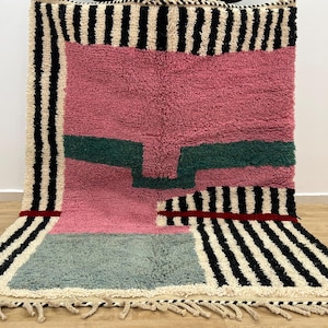 Morrocan rug - Rugs for Living room - Custom handmade Area rugs - Wool Aboujaad rug - Beni ourain rug - Berber Area rug - Moroccan rug 10x14