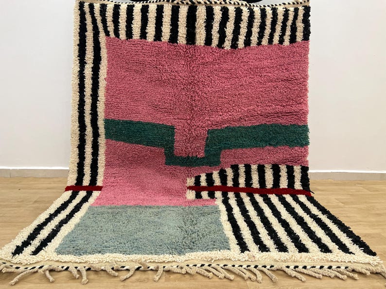 Morrocan rug - Rugs for Living room - Custom handmade Area rugs - Wool Aboujaad rug - Beni ourain rug - Berber Area rug - Moroccan rug 10x14