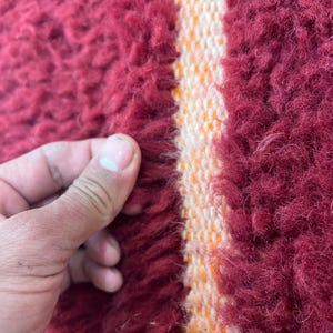 Moroccan rug , Dark red Beni ourain rug , Custom handmade rug , Wool Area rug , Area Rugs for Living room , Berber rug , Moroccan rug 10x12