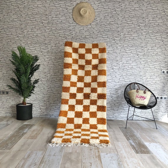 Moroccan Runner Rug,Beni Ourain Runner,Moroccan Rug Runner BeniOurain Hallway Rug,Custom Hall Runner Berber Carpet,Berber Runner,Wool Runner