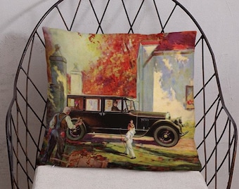 Vintage Car Throw Pillow - 1926 Pierce-Arrow