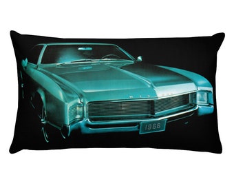 Classic Car Throw Pillow - 1966 Buick Riviera