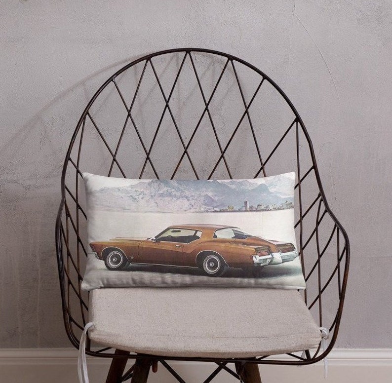 Classic Car Throw Pillow 1971 Buick Riviera Etsy