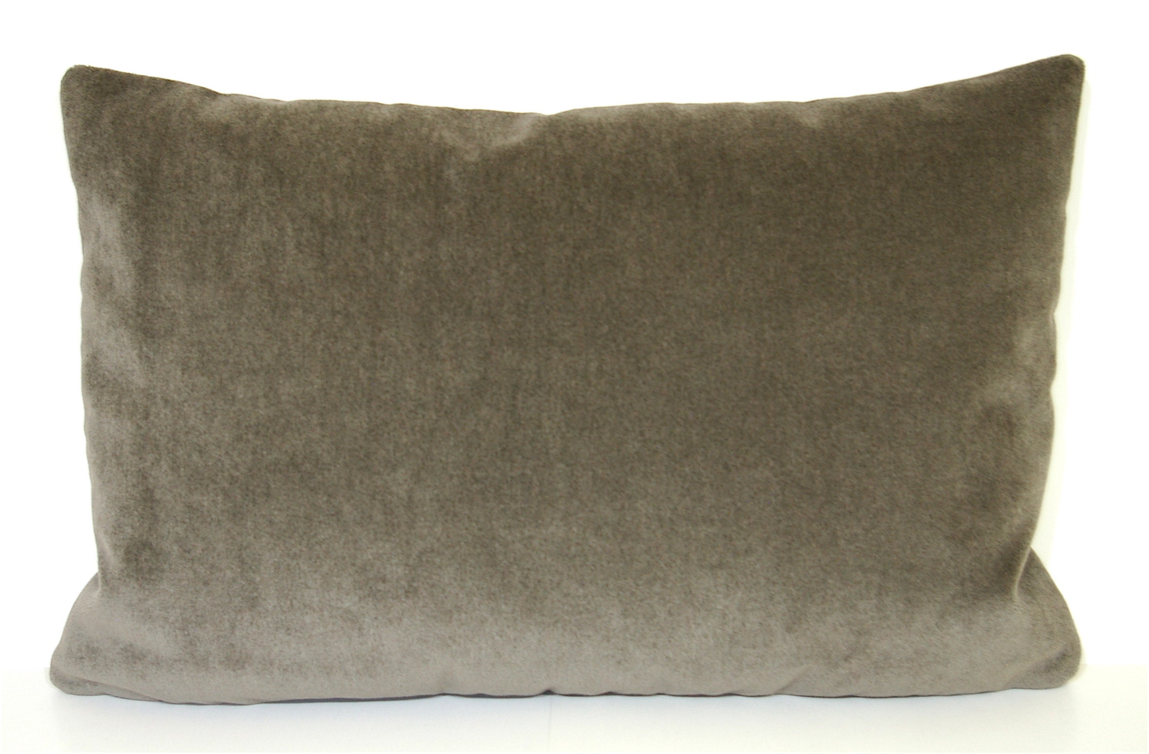Gray Mohair Decorative Pillow Mohair Hair Couch Pillow Etsy