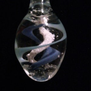 Handmade Cremation Memorial Jewelry Pendant Necklace Created By Lampworking for Pets, Personalize with up to 2 Colors