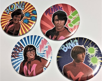 Monkee Men 60er Jahre Musik Buttons