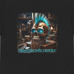 Skull Punk Unisex Tee, Men&#39;s & Women&#39;s T-Shirt, Edgy Skeleton Shirt, Gothic Graphic Top
