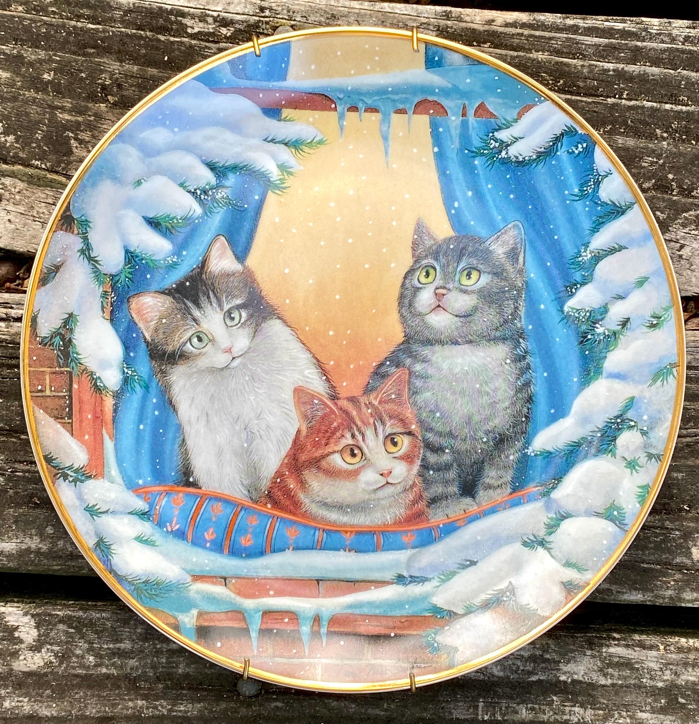Vintage Franklin Mint Furry Flurry Collectors Plate by Turi Mac
