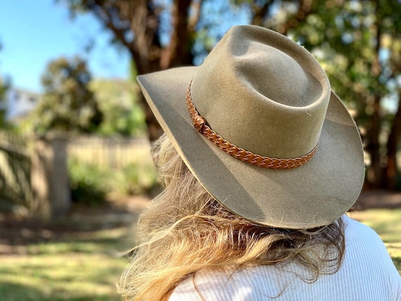 Akubra 'snowy River' Australian Cowboy Hat Pure Fur Felt Hat