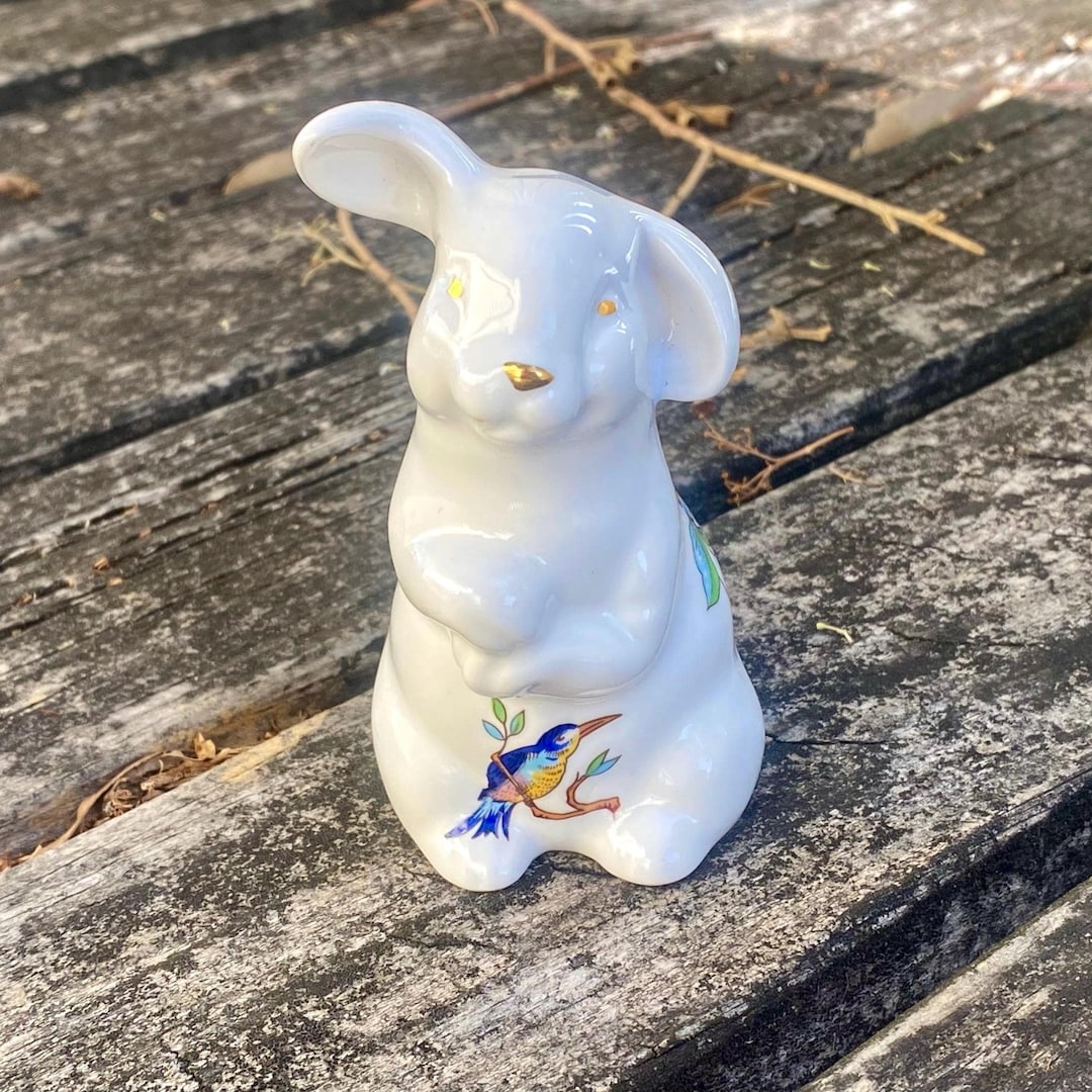 Vintage New Fine Bone China Porcelain Rabbit Bunny Figurine by Aynsley ...