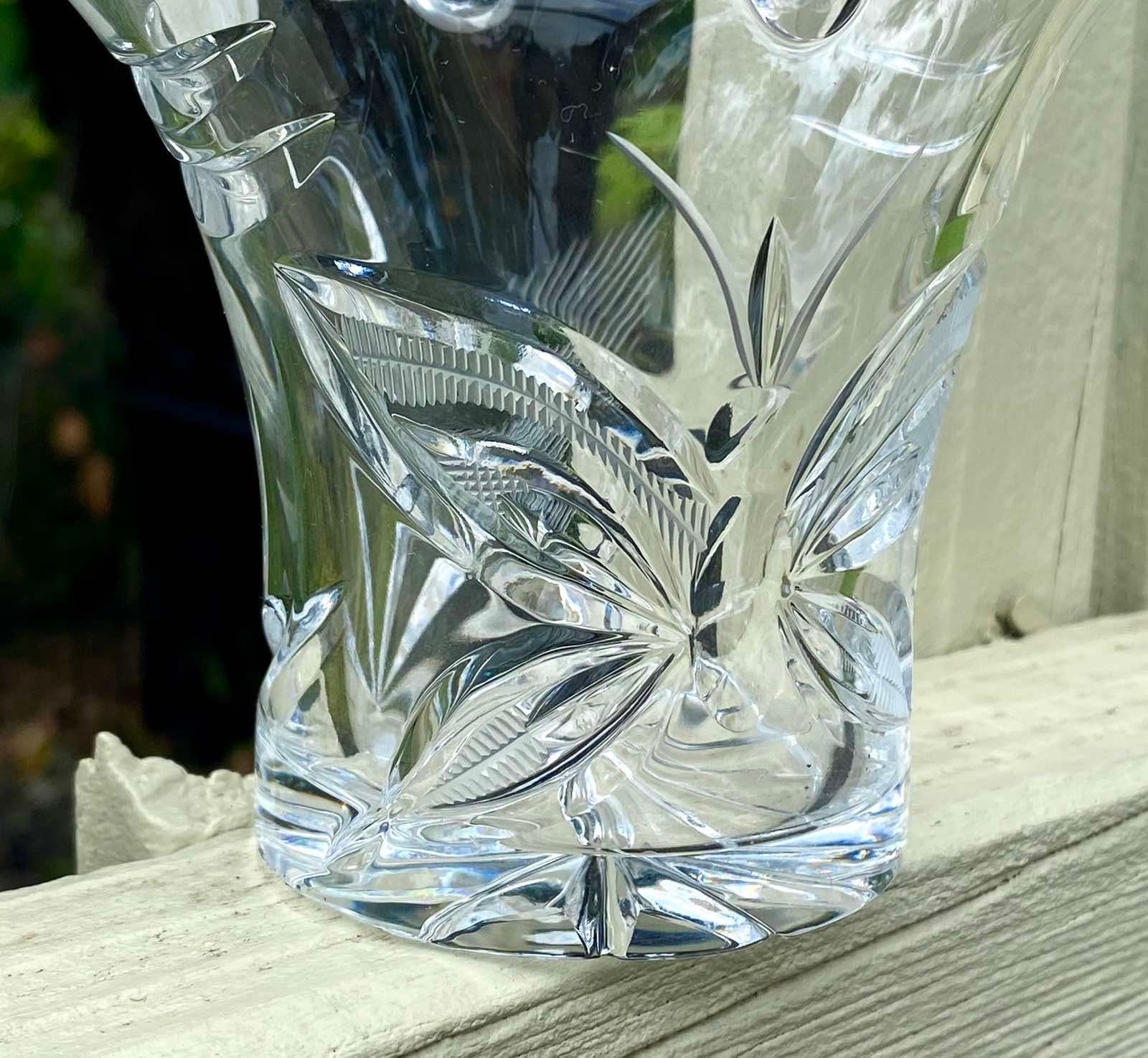 Vintage Hand Cut Lead Crystal BOHEMIA Made in Czechoslovakia Over