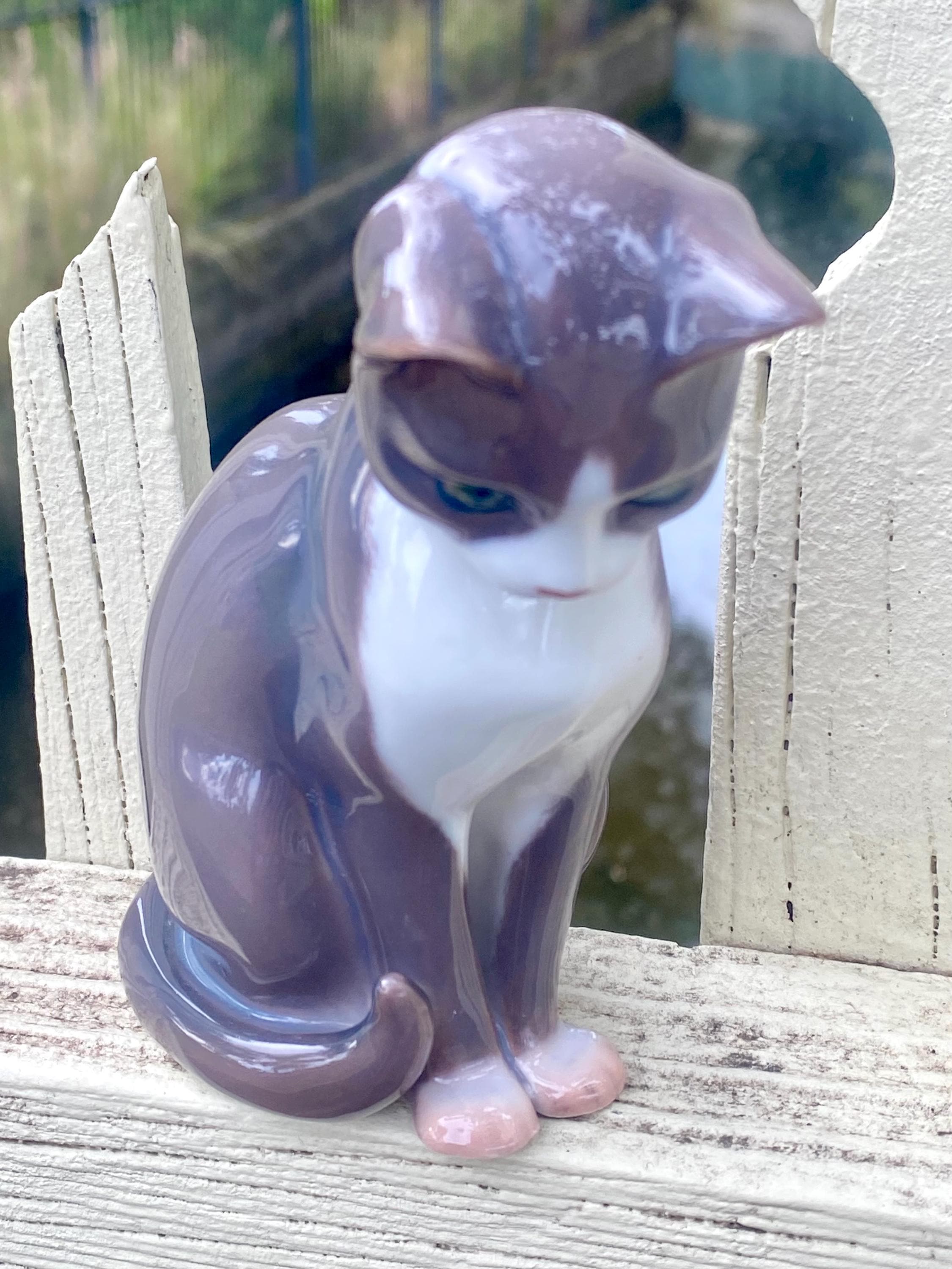 ビング オー グロンダール 磁器 猫 フィギュア デンマーク 