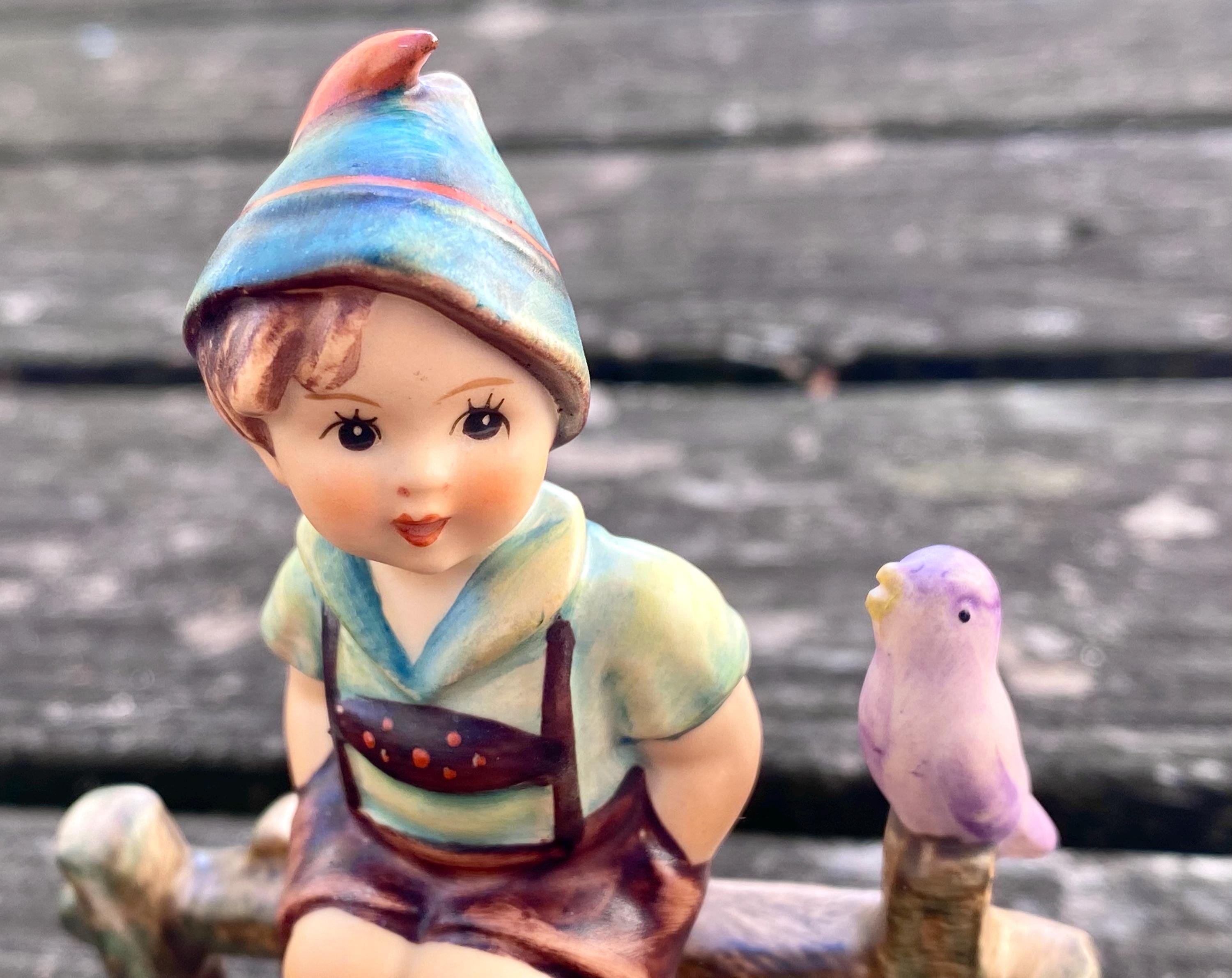 Vintage Rare Hummel Goebel “wayside Harmony Boy on Fence”- Highly