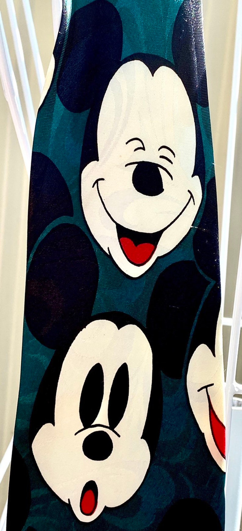 Funny Tie Vintage Mickey Mouse Disney Novelty Tie Cartoon Necktie