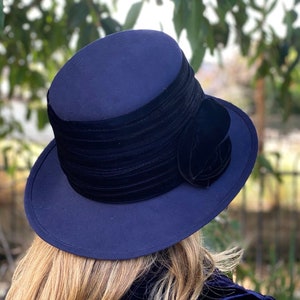 Vintage Graham Smith at Kangol Formal Dark Blue Wrights on  display picture 2
